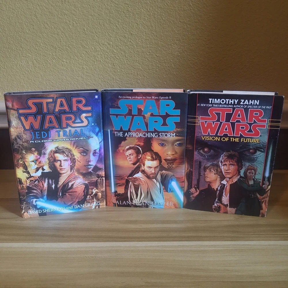 Lot Of 3 Star Wars Expanded Universe Hardcover Books Novels